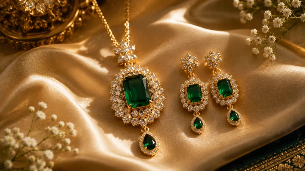 gemstone-and-diamond-pendant-sets