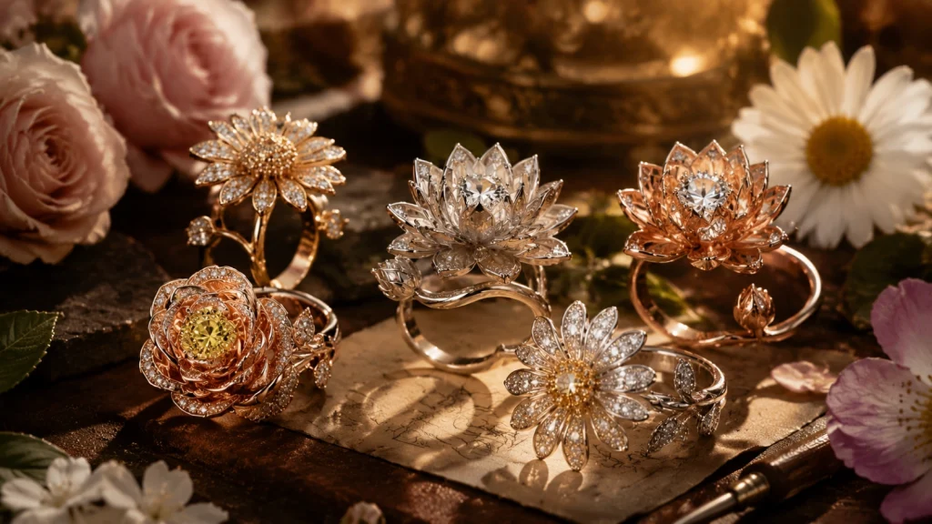 Unique Flower Rings Want A Ring That Stands Out? Discover 8 Unique Flower Ring Ideas