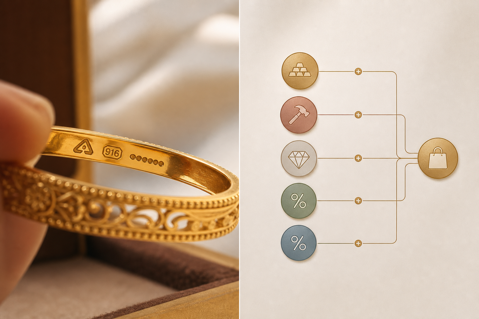 Purity marks and pricing formula visual