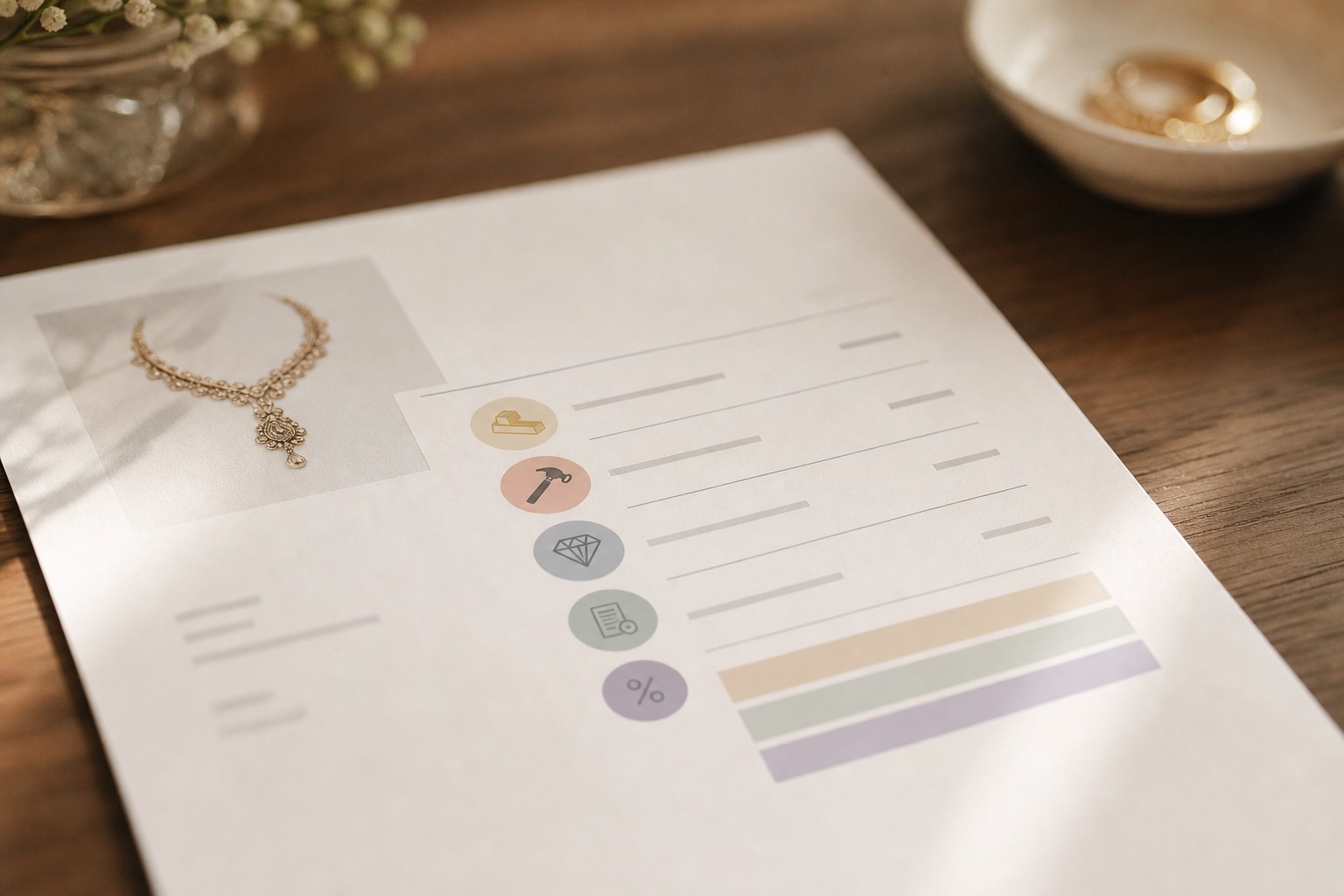 Invoice breakdown visual