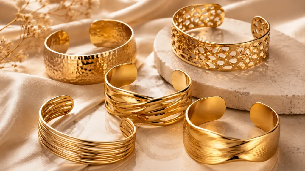 Gold-Cuff-Bracelets