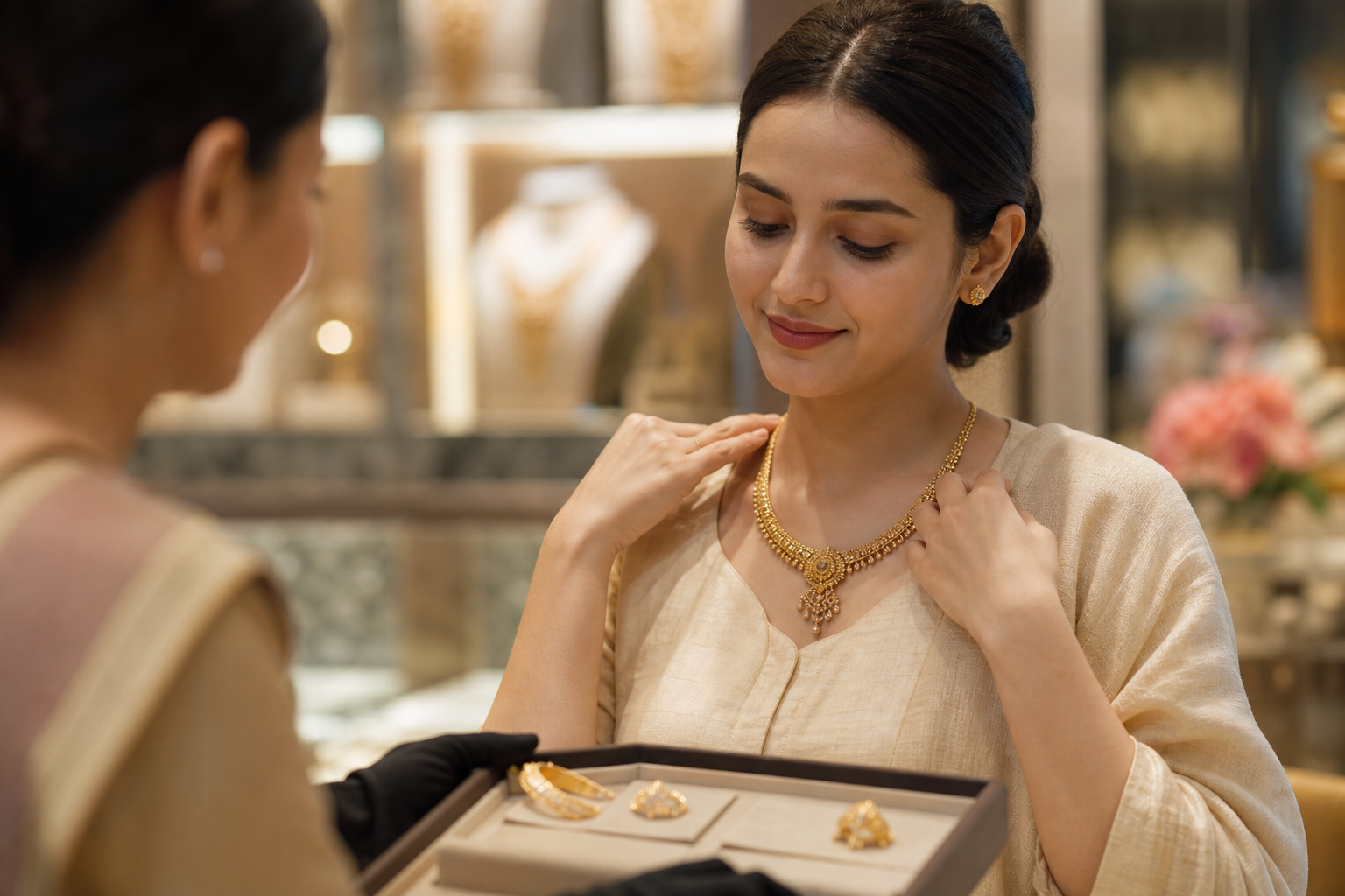 Tanishq store experience and in-person purity testing