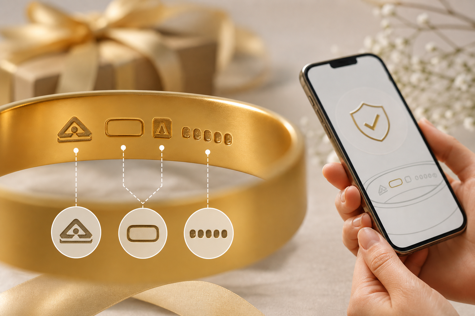 How to choose bis hallmarked gold for gifts, verification flowchart