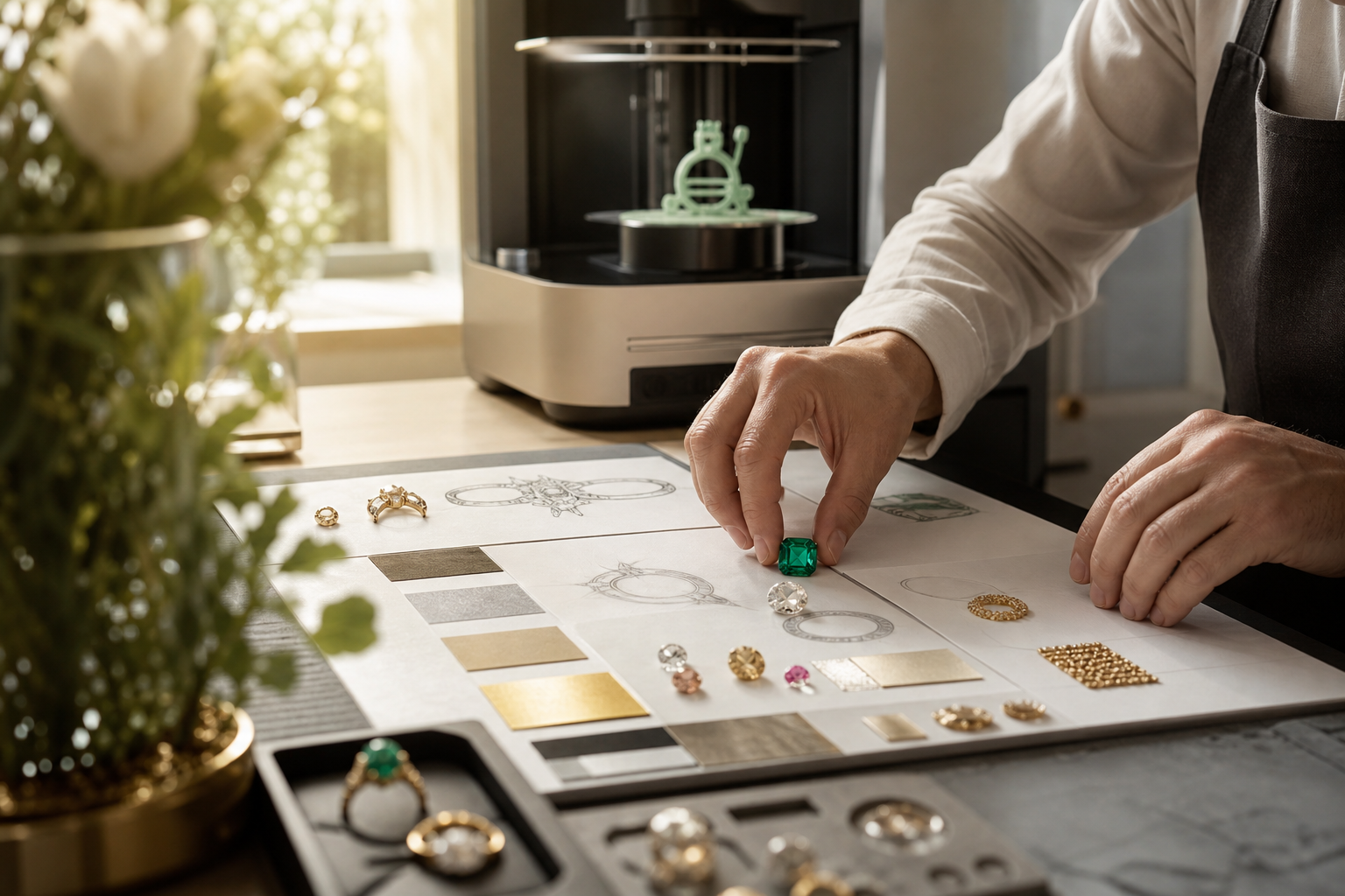 step-by-step 3D jewelry design flow