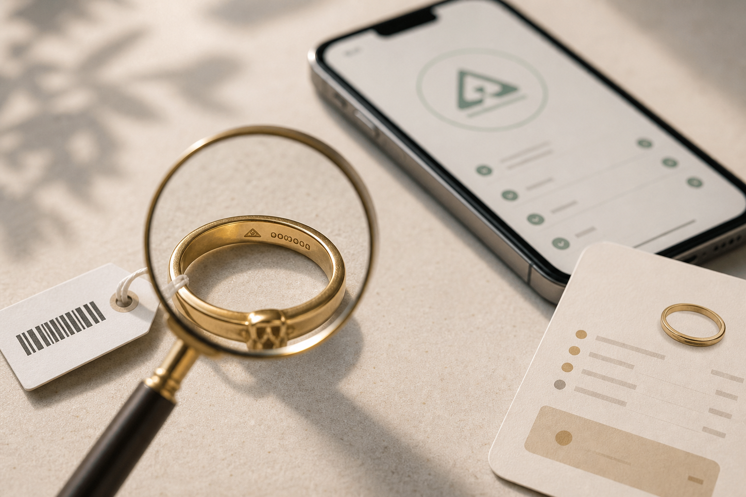 bis hallmarked gold with purity guarantee checklist graphic