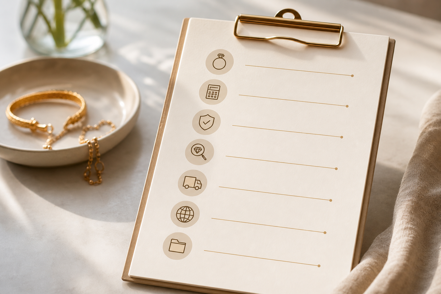Summary checklist for NRI gold purchase
