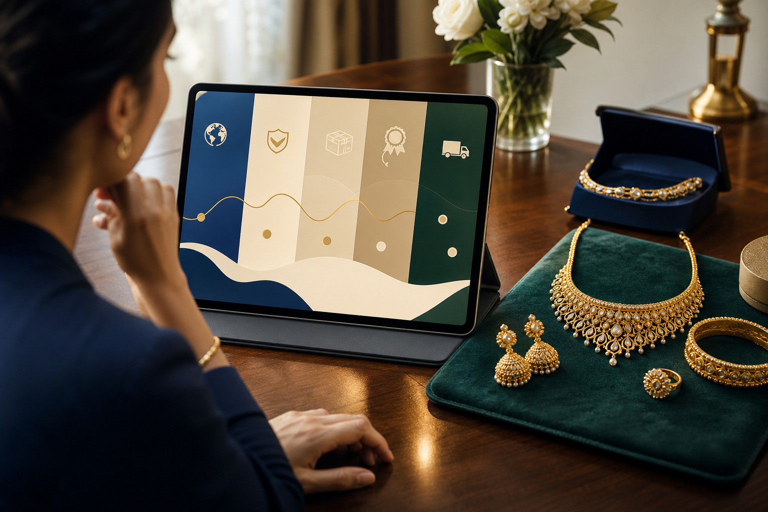 Comparison chart of NRI-focused gold buying features