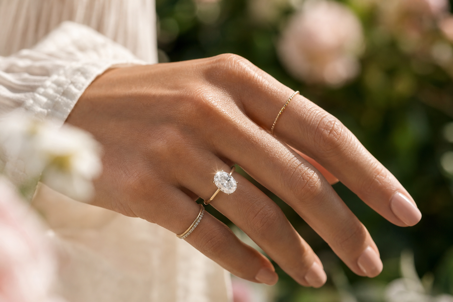 Oval engagement ring on hand, your complete guide oval