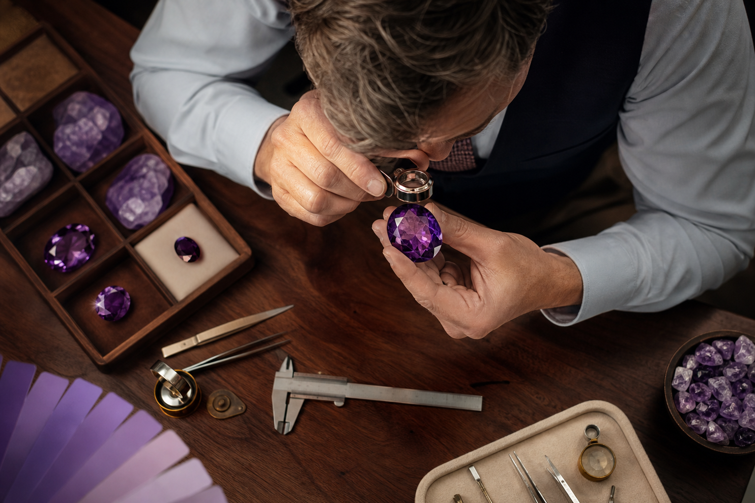 Step-by-step amethyst inspection checklist