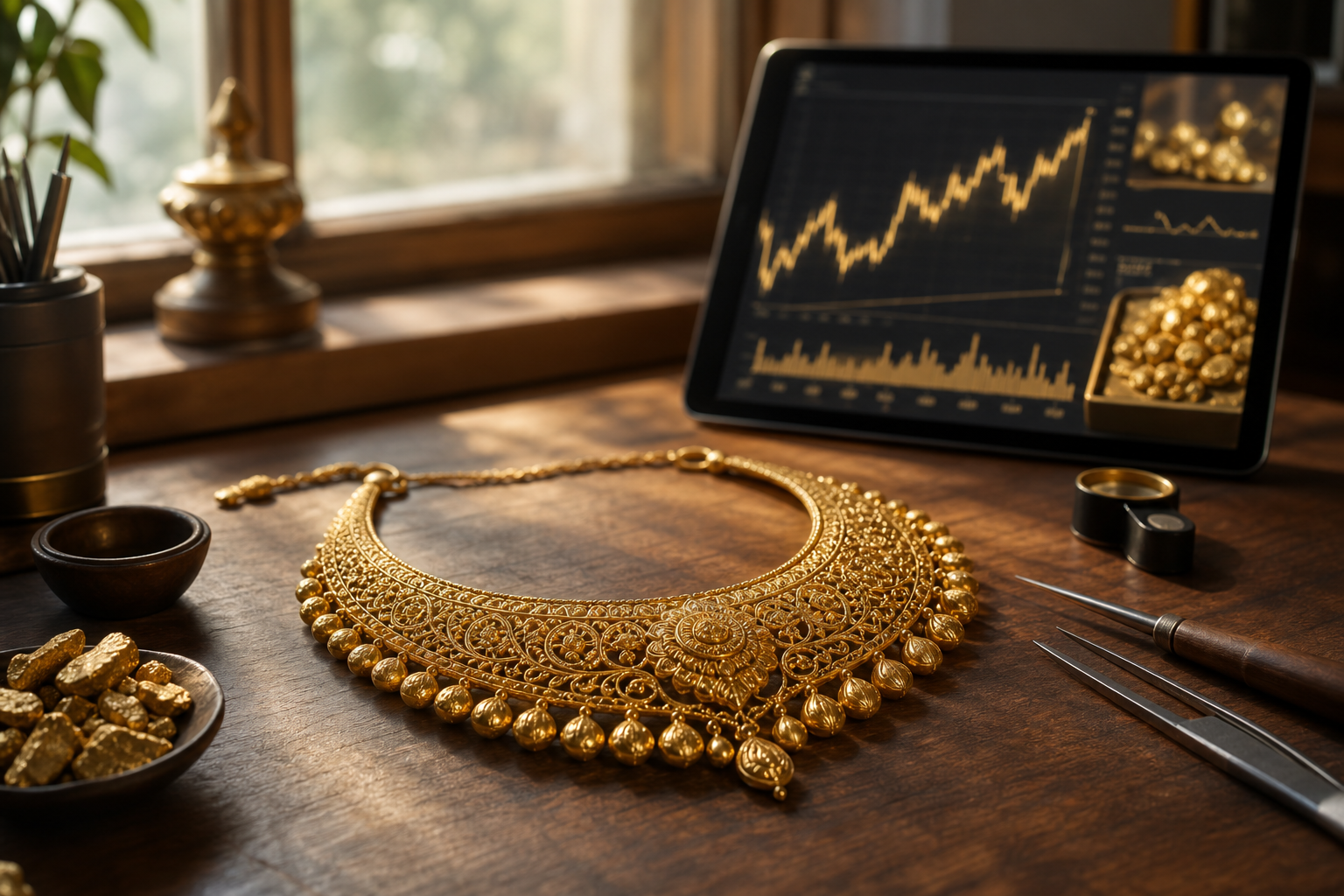 step-by-step gold price math flow